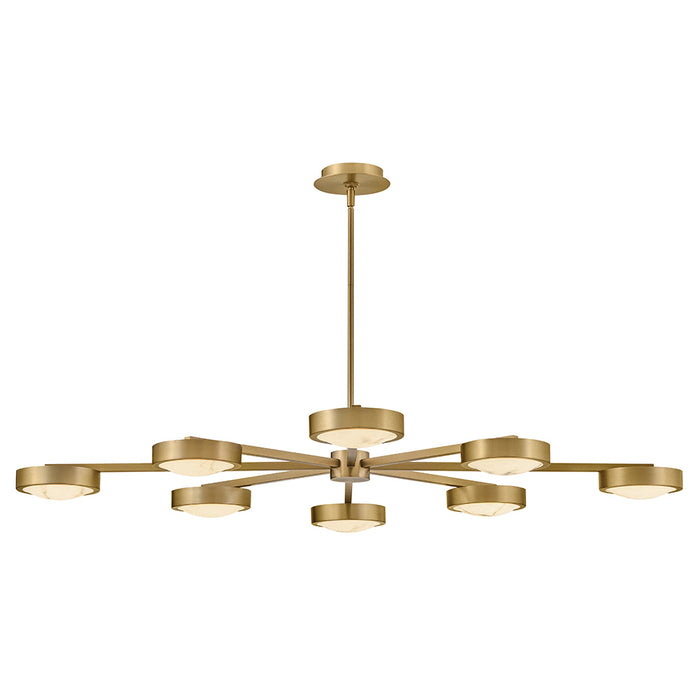 Fredrick Ramond - FR31014LCB - LED Semi Flush Mount - Cava - Lacquered Brass