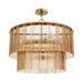 Hunter - 13144 - Six Light Chandelier - Ontario - Luxe Gold