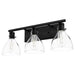 Hunter - 48053 - Three Light Bathroom Vanity - Van Nuys - Matte Black