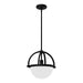 Hunter - 48054 - One Light Pendant - Wedgefield - Matte Black