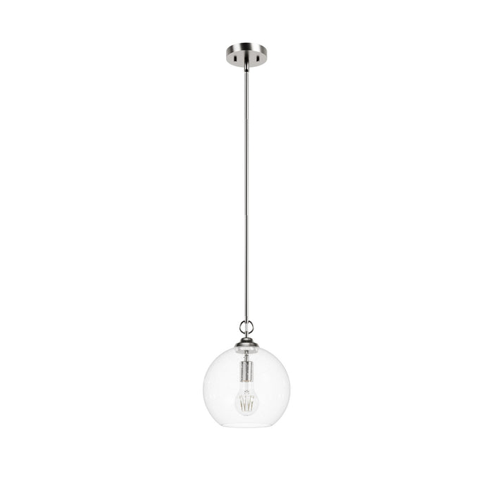 Hunter - 48060 - One Light Pendant - High Oaks - Brushed Nickel