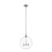 Hunter - 48061 - Three Light Pendant - High Oaks - Brushed Nickel
