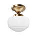 Hunter - 48065 - One Light Flush Mount - Saddle Creek - Alturas Gold