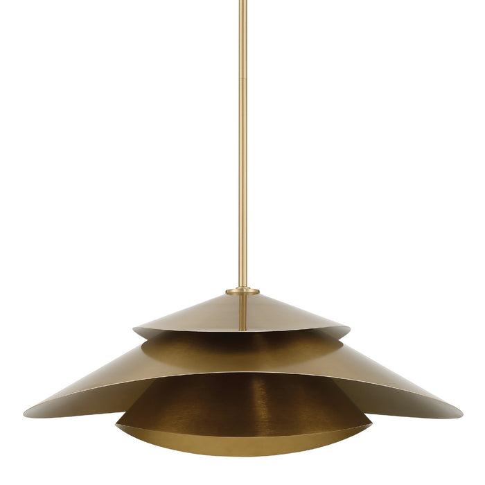 Hunter - 48154 - One Light Pendant - Hiro - Alturas Gold