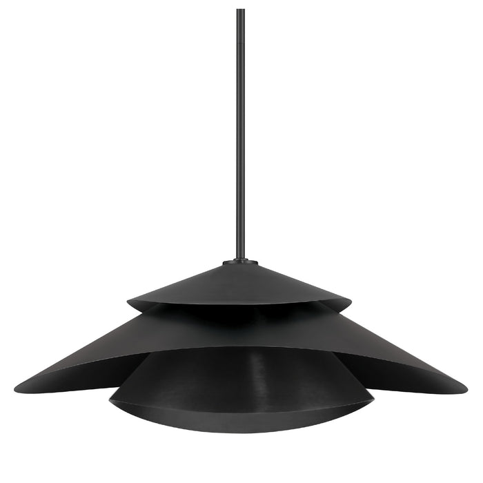 Hunter - 48155 - One Light Pendant - Hiro - Matte Black