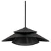Hunter - 48155 - One Light Pendant - Hiro - Matte Black