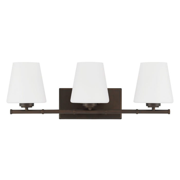 Hunter - 48116 - Three Light Bathroom Vanity - Fauna Grove - Matte Bronze