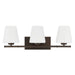 Hunter - 48116 - Three Light Bathroom Vanity - Fauna Grove - Matte Bronze