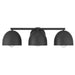 Hunter - 48136 - Three Light Bathroom Vanity - Erling - Matte Black