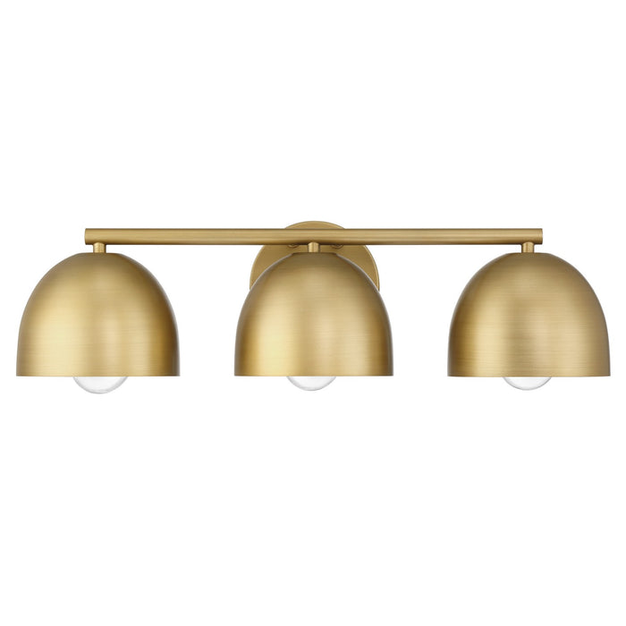 Hunter - 48137 - Three Light Bathroom Vanity - Erling - Luxe Gold