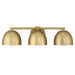 Hunter - 48137 - Three Light Bathroom Vanity - Erling - Luxe Gold