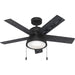 Hunter - 51139 - 44 InchesCeiling Fan - Lilliput - Matte Black