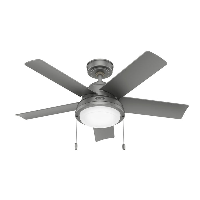 Hunter - 51440 - 44 InchesCeiling Fan - Seawall - Matte Silver
