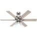 Hunter - 52901 - 52 InchesCeiling Fan - Fonthill - Brushed Nickel