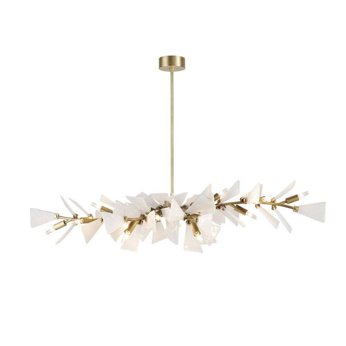 Arteriors - DLC25 - 12 Light Chandelier - Delmar - Clear Seedy/Antique Brass