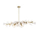 Arteriors - DLC25 - 12 Light Chandelier - Delmar - Clear Seedy/Antique Brass