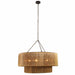 Arteriors - DMI14 - Three Light Chandelier - Creighton - Vintage Brass/Blackened Iron