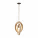 Arteriors - DPC15 - One Light Pendant - Collins - Faux Travertine/English Bronze