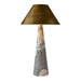 Arteriors - PTC39 - One Light Table Lamp - Chanel - Calacatta Viola/Antique Brass