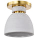 Nuvo Lighting - 60-8001 - Flush Mount - Collins - Brushed Brass