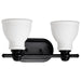 Nuvo Lighting - 60-8022 - Two Light Vanity - Russel - Matte Black