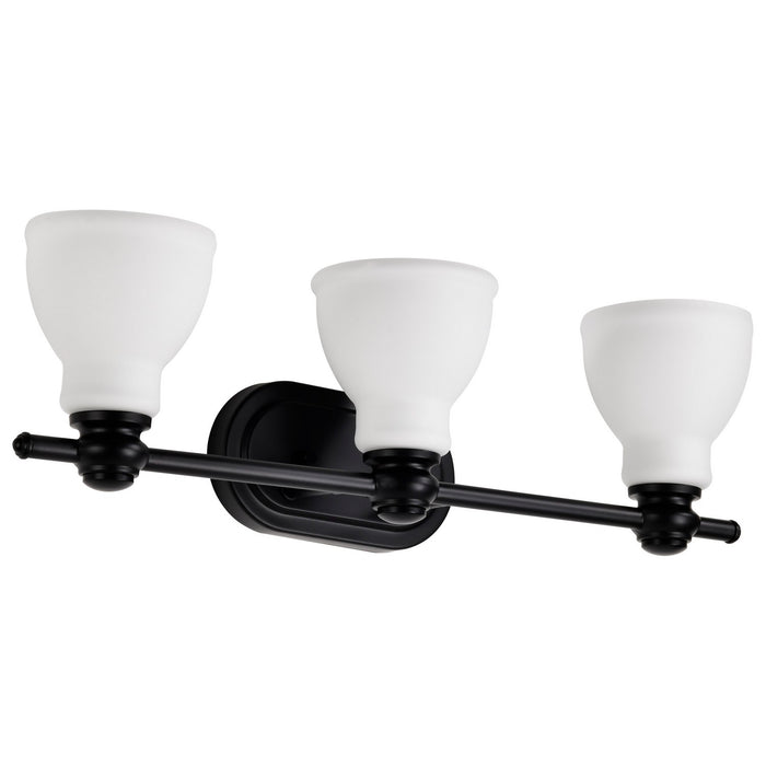 Nuvo Lighting - 60-8023 - Three Light Vanity - Russel - Matte Black