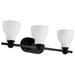 Nuvo Lighting - 60-8023 - Three Light Vanity - Russel - Matte Black