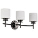 Nuvo Lighting - 60-8033 - Three Light Vanity - Warren - Gun Metal
