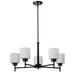 Nuvo Lighting - 60-8038 - Five Light Chandelier - Warren - Gun Metal