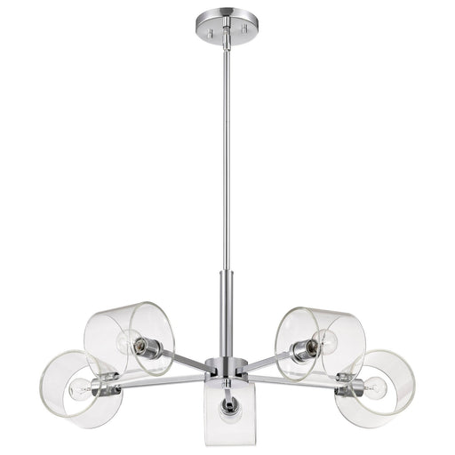Marlowe Five Light Chandelier Polished Nickel