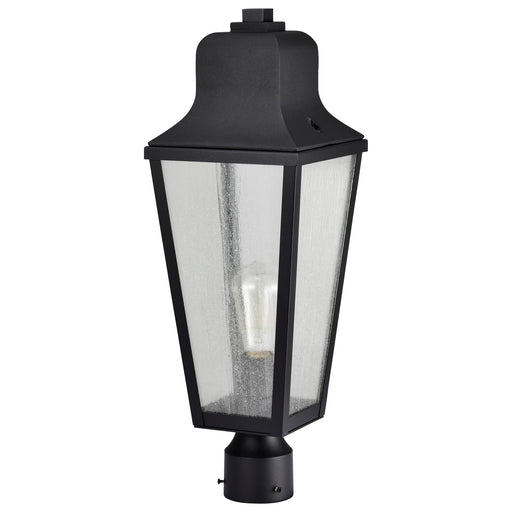 Lawrence One Light Post Top Matte Black