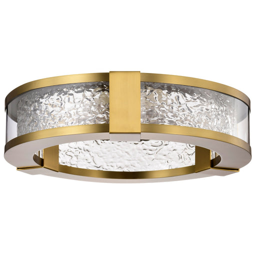 Darrow LED Flush Mount Vintage Brass