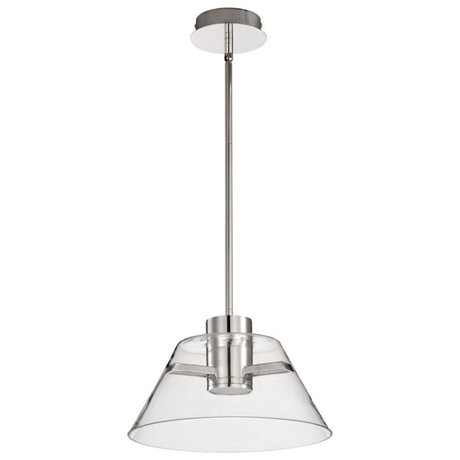 Edmond LED Pendant Polished Nickel