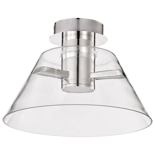 Edmond LED Semi Flush Mount Polished Nickel