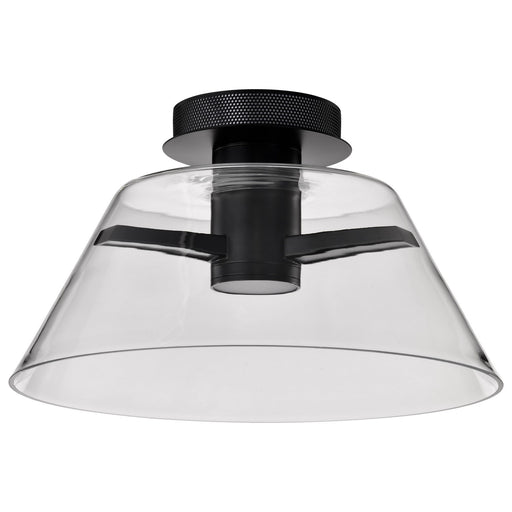 Edmond LED Semi Flush Mount Matte Black