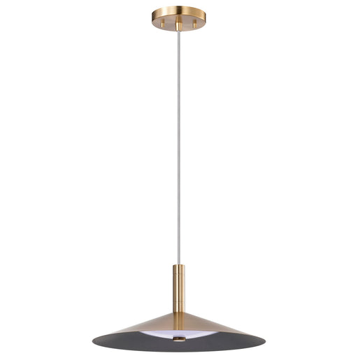 Corrine LED Pendant Burnished Brass