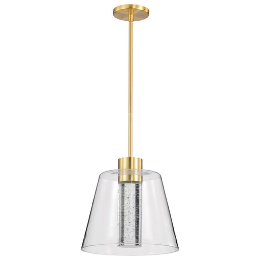 Aura LED Pendant Brushed Brass