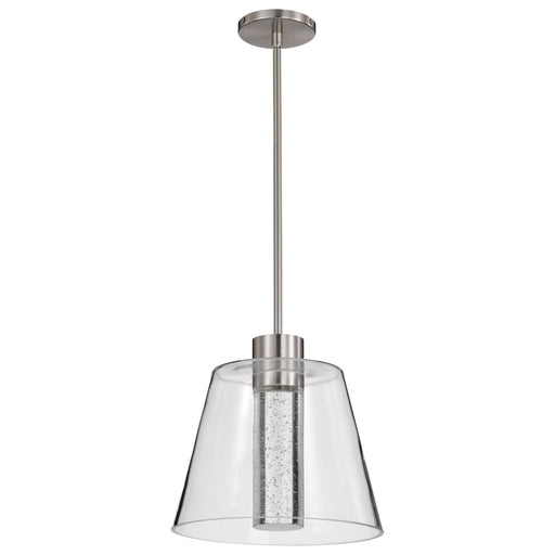 Aura LED Pendant Brushed Nickel