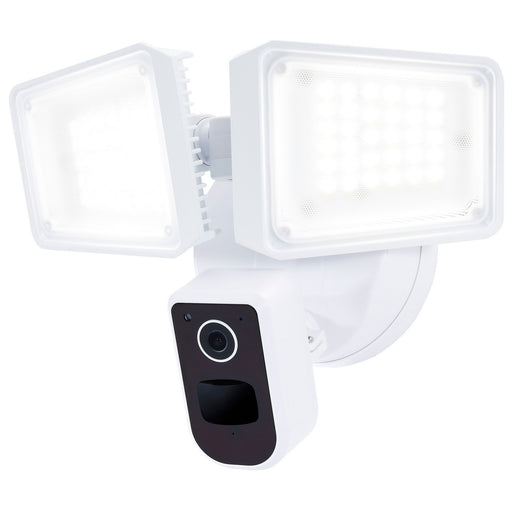 LED Outdoor Security Light with Camera White
