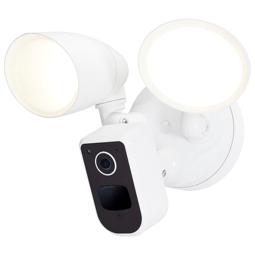 LED Outdoor Security Light with Camera White