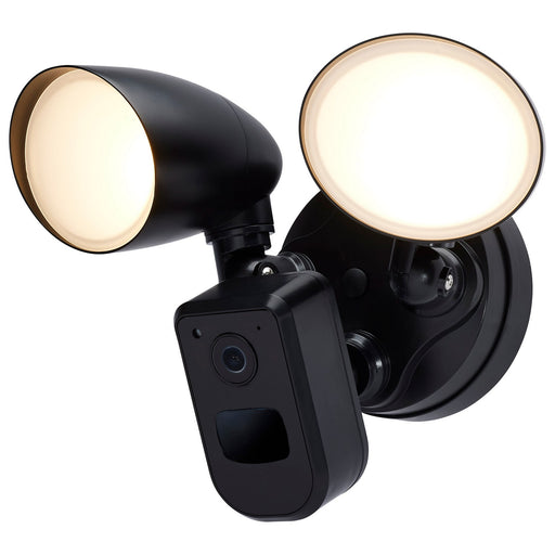 LED Outdoor Security Light with Camera Black