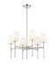 Millennium - 16106-PN - Six Light Chandelier - Adorra - Polished Nickel