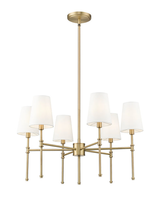 Millennium - 16106-VB - Six Light Chandelier - Adorra - Vintage Brass