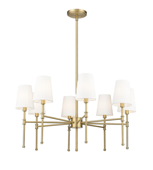 Millennium - 16108-VB - Eight Light Chandelier - Adorra - Vintage Brass