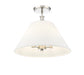 Millennium - 16403-PN - Three Light Semi-Flush Mount - Adorra - Polished Nickel