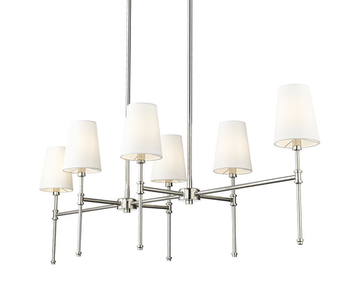 Millennium - 16506-PN - Six Light Chandelier - Adorra - Polished Nickel