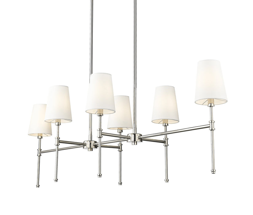 Millennium - 16506-PN - Six Light Chandelier - Adorra - Polished Nickel