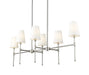 Millennium - 16506-PN - Six Light Chandelier - Adorra - Polished Nickel