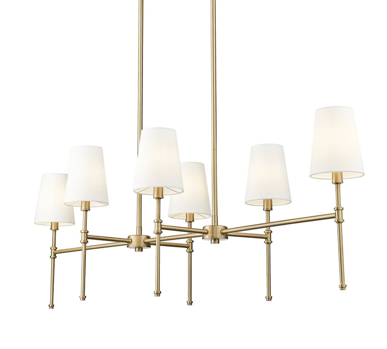 Millennium - 16506-VB - Six Light Chandelier - Adorra - Vintage Brass