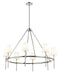 Millennium - 16608-PN - Eight Light Chandelier - Adorra - Polished Nickel